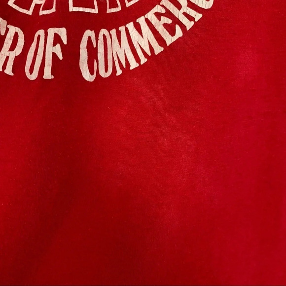 Vintage 80s Single Stitch Country Fair Tshirt Red Made In USA Medium Large - Picture 7 of 13